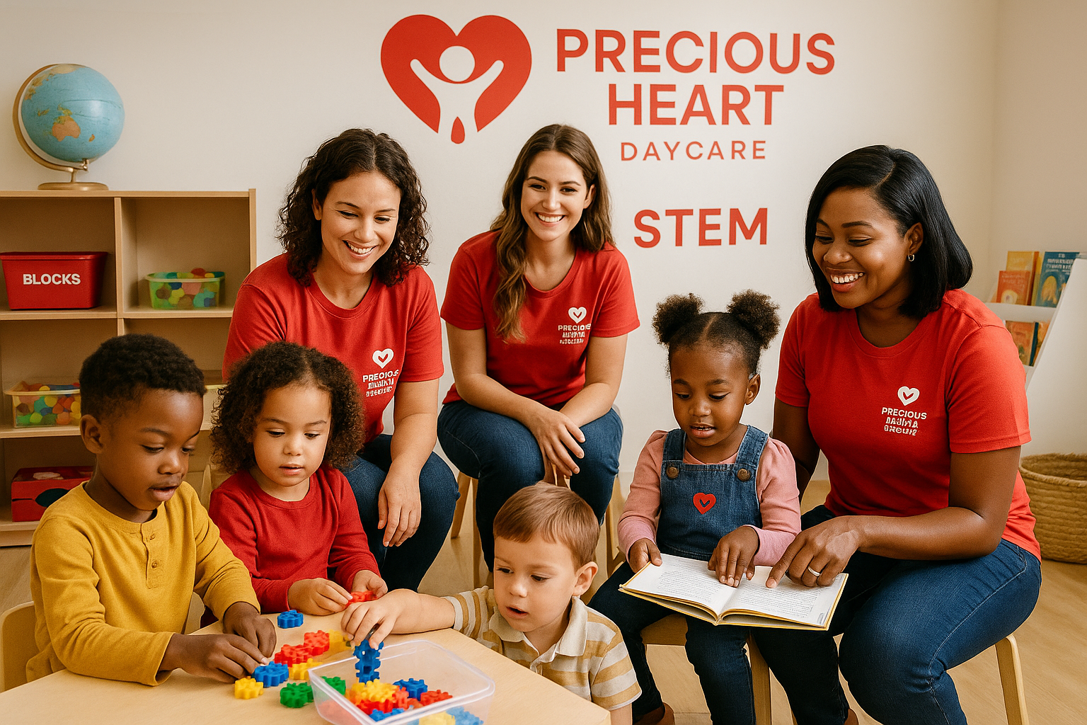 Pre‑K children at a reading circle
